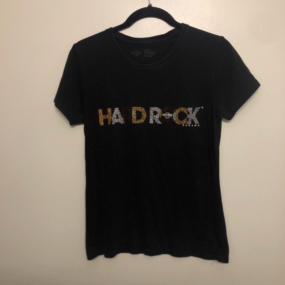 Hard Rock Cafe Tops - Hard Rock Cafe Panama shirt black medium
